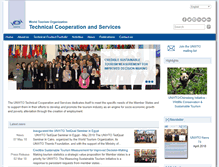 Tablet Screenshot of cooperation.unwto.org