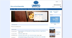 Desktop Screenshot of ethics.unwto.org