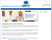 Tablet Screenshot of leadersfortourism.unwto.org